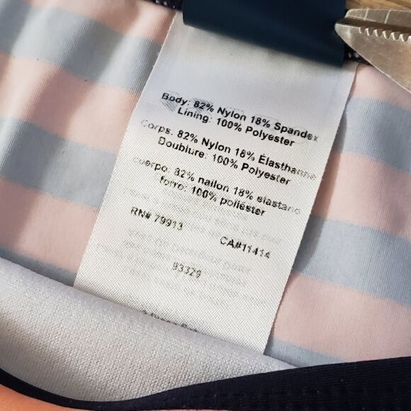 Beach Bump by Motherhood Maternity Navy Stripe Bikini Bottom Size Large - Picture 11 of 11